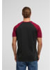 Urban Classics Urban Classics T-Shirts in blk/burgundy