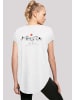 F4NT4STIC Long Cut T-Shirt Discover the world in weiß
