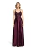 Vera Mont Abendkleid mit Stickerei in Prune Wine