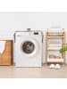 relaxdays Waschmaschinenauflage in Schwarz/ Creme - (B)130 x (T)55 cm
