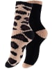 Yenita® Kuschelsocken 8 Paar Homesocks in Giraffe