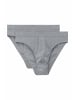 Hessnatur Slip Regular Cut 2er-Pack in grau