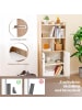 COSTWAY Bücherregal 3-stöckig 60x30x140cm in Beige