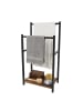 relaxdays Handtuchständer" Industrial" in Braun/ Schwarz - (B)42 x (H)80 x (T)24 cm