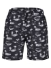 Urban Classics Urban Classics Badeshorts in black/white