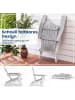 COSTWAY Adirondack Stuhl klappbar in Grau