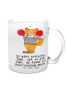 Mr. & Mrs. Panda Glas Fuchs Cheerleader mit Spruch in Transparent
