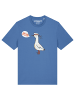 wat? Apparel T-Shirt Moin Seagull in Bright Blue