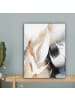 MuchoWow Leinwand bilder Abstrakte Kunst weiß gold (BxH)