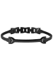 Adeliás Damen Armband – Armreif aus Edelstahl 19 cm in schwarz