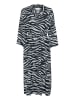 Kaffe Kleid KAolga Regular fit in Blue / Black graphic