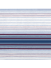 JACK 2 tlg. Seersucker Bettwäsche 135x200cm Marine Stripe in Blau/ Weiß/ Rot