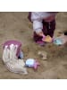 Intirilife Sandspielzeug 9-tlg. Set Silikon Kinder Strand Spielzeug in Brombeer-Rosa