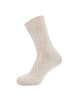 ewers 1er Pack Socken GOTS Struktur in beige meliert