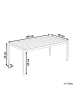 Beliani Esstisch VERNIO in Braun/Silber - (W) 90 x (H) 76 x (L) 180 cm