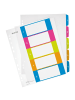 Leitz Plastikregister Wow 1-5 A4 PP 5 Blatt farbig