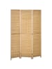 HOMCOM Paravent-160L x 1,8B x 170H cm-Naturholz