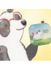 Mr. & Mrs. Panda Glasuntersetzer Einhorn Pupsen Design mit Spruch in Weiß