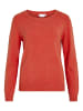 Vila Strickpullover in Aurora Red