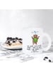 Mr. & Mrs. Panda Teetasse aus Glas Bär Reisen mit Spruch in Transparent