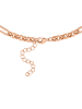 Steel_Art Halskette Damen mit Stein Zara rose goldfarben in rosegoldfarben