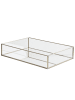 Beliani Tablett GRENOBLE in Silber - (W) 30 x (H) 6 x (L) 20 cm
