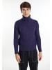 MO Herren Pullover Mit Zopfstrick in Marine