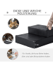Pawhut Hundetreppe Schwarz L45 x B39 x H20 cm