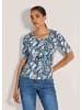 MADELEINE Modisches Oberteil mit Animal-Print in marine / nebelblau / multicolor