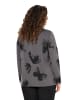 Ulla Popken Sweatshirt in graphitgrau