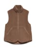 Vero Moda Teddyfell Weste in Fossil