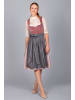 Edelnice Midi Dirndl Marie Samt Altrosa in rosa