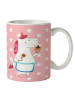Mr. & Mrs. Panda Kaffeetasse Einhorn Küche ohne Spruch in Rot Pastell
