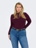 ONLY Carmakoma Bluse in Mauve Wine