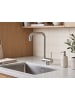 Beliani Küchenarmatur JUNTUMA in Silber - (W) 23 x (H) 33 x (L) 5 cm