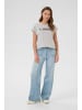 Kaffe T-shirt KAbine Regular fit in Grey mel. W. Black Deep Print
