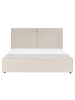 Beliani 2-tlg Doppelbett MOISSAC in Beige/Schwarz