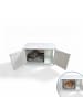 relaxdays Katzenschrank in Weiß - (B)78,5 x (H)46 x (T)44,5 cm