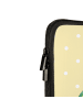 Mr. & Mrs. Panda Laptop Sleeve Avocado Kern rollt mit Spruch in Gelb Pastell