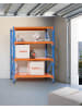 Beliani Regal FIUGGI in Orange/Blau - (W) 150 x (H) 200 x (L) 60 cm