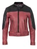 Queen Kerosin Queen Kerosin Lederjacke im Racing Look in bordeaux