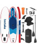 tectake Stand-Up Paddle Board 2in1, Belastbarkeit 200 kg, 288 x 77 x 22,5 cm