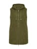 Ulla Popken Long-Weste in dunkel khaki