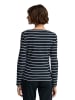 Polo Club Langarmshirt MARIOLE in Marine-Weiß