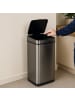 relaxdays Sensor Mülleimer in Grau - 60 l