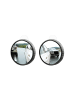 XO XO CZ005 2Stk. Blinderspot Rückspiegel zwei kleine Spiegel 55mm Grau in Grau