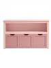 VASAGLE Schuhbank Helan-old in Gelee Pink - (B)102 x (H)60 x (T)30 cm