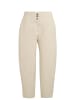 YAYA High Waist Barrel Trousers in Warm Dust Sand