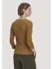Hessnatur Hessnatur Boatneck Longsleeve Slim aus Bio-Baumwolle in bernstein
