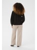 Cream Bluse langarm CRTina Relaxed fit in Pitch Black
